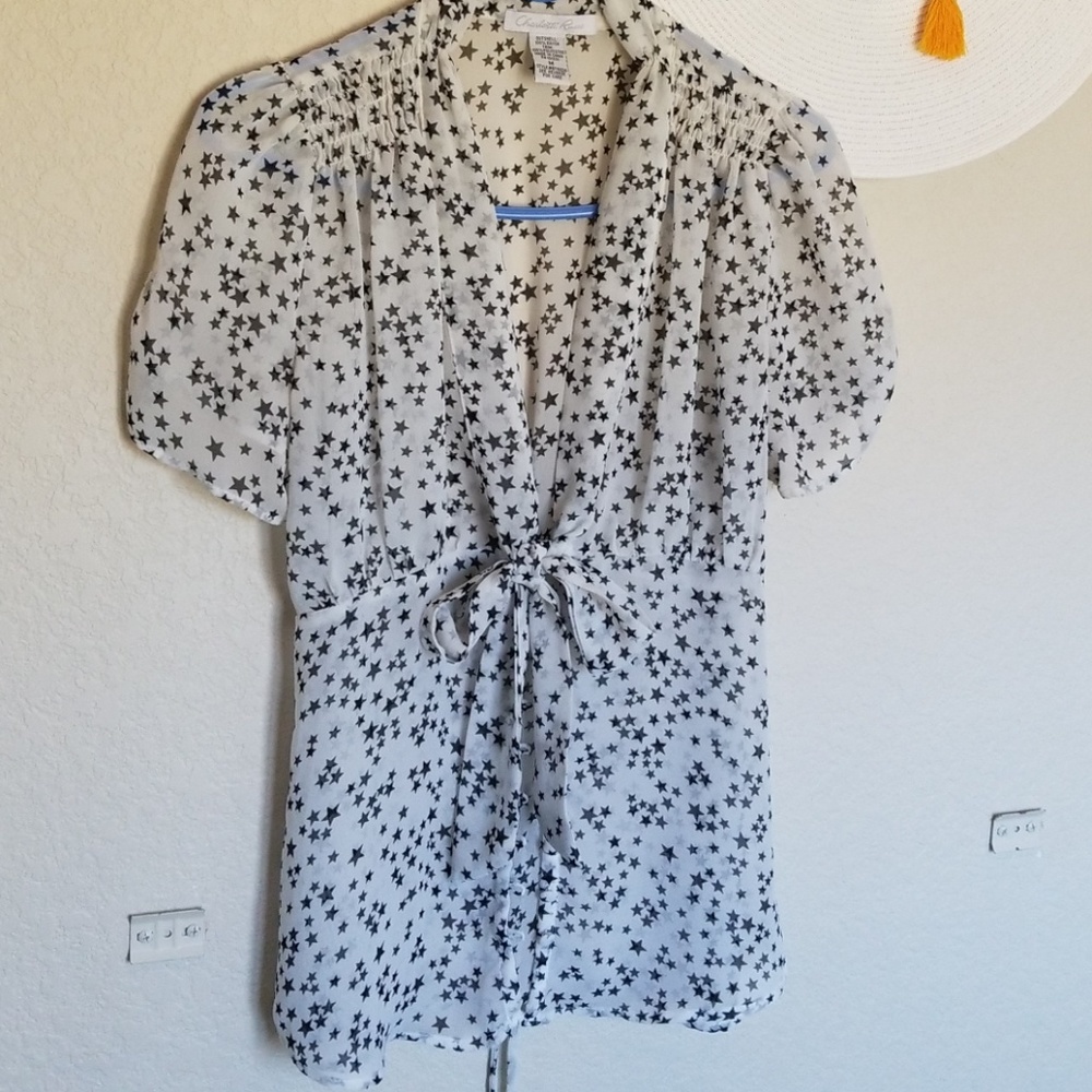 Charlotte Russe Star pattern top